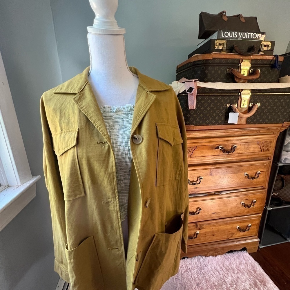 𝅺zara mustard jacket size M nwt - Picture 4 of 9